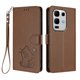 thumbnail image 1 of Funda de Gato tipo Libro para Infinix Note 50S, Marrón, 1 of 6