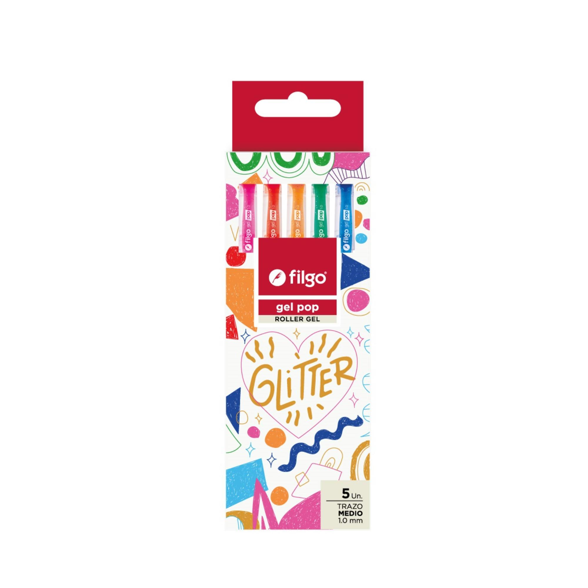 Lápices Gel Punta De Acero Inoxidable, 5 Un Filgo
