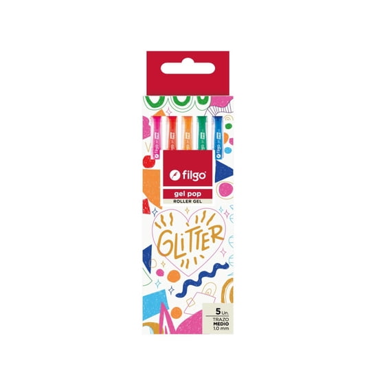 Lápices Gel Punta De Acero Inoxidable, 5 Un Filgo