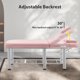 thumbnail image 3 of Professioanl Massage Table , Backrest Adjustable, Removable Headrest, Bottom Shelf Storage , Memory Foam Layer Salon Bed,White, 3 of 3