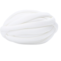 Magideal - Hilo Grueso Grueso Tejido A Mano Voluminosos De Lana Lavable Suave Para Manta De Punto Manta Almohada Tapicería Suministros Para , Blanco