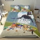 thumbnail image 1 of Película de SMG4 Conjunto de sábanas temático, trío de piezas, cómodo y amigable con la piel, diseño único, regalo de decoración para el hogar para familiares, amigos y fans,173cm *218cm, 1 of 6