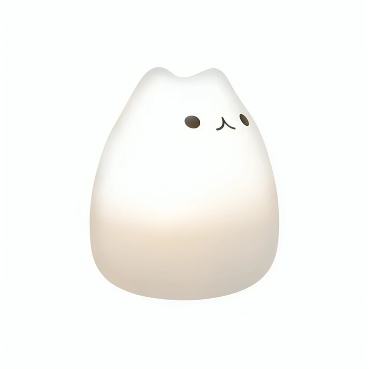 Genérico - Lámpara De Noche De Silicona Led Rgb Squishy Gatito