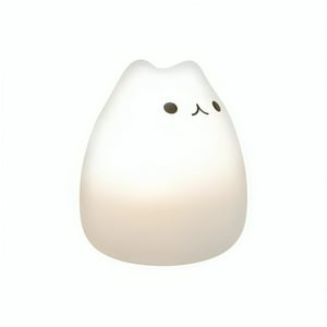 Genérico - Lámpara De Noche De Silicona Led Rgb Squishy Gatito