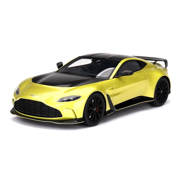 Mini auto TOP SPEED 1/18 Aston Martin V12 Vantage Cosmopolitan Yellow