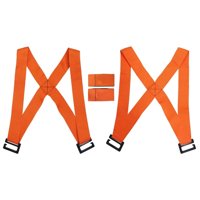 Xusx111 - Eleva Y Mueve Muebles, Electrodomésticos, Soporta Hasta 300Kg. Conjunto De Arneses Móviles, 2 Arneses Y 2 Correas Centrales 1 Paquete, Naranja