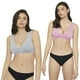 thumbnail image 1 of Seamless Escote Gris Melange/Rosa - Mujer Corona, 1 of 5