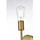 thumbnail image 5 of Aplique de Pared Living District Keely Negro Latón 31 cm, 5 of 9