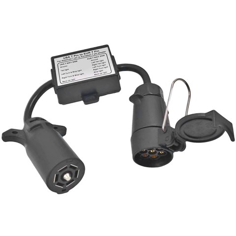 Magideal - Conector De Remolque, Separador De Circuito De Luz Trasera De Remolque, Práctico Conector De Cableado De Cable De Luz De Remolque Para Semirremolque