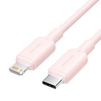Cable De Carga Rápida Vention Lightning - Usb-C-Rosa-1M