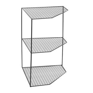 Magideal - Estante De Almacenamiento De Cocina, Estante Para Ollas, Estante De Esquina, Organizador De Cocina, Estante De Exhibición, Estantes De Metal De Varias 3 Niveles