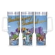 thumbnail image 1 of El Show de Huckleberry Hound Vaso aislado de acero inoxidable con asa, diseño temático, regalo para familia, amigos y fans; incluye pajita y encaja en el portavasos estándar, 40 oz, 1 of 6