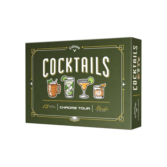 Bolas de Golf Callaway Chrome Tour 2026 Truvis Cocktails