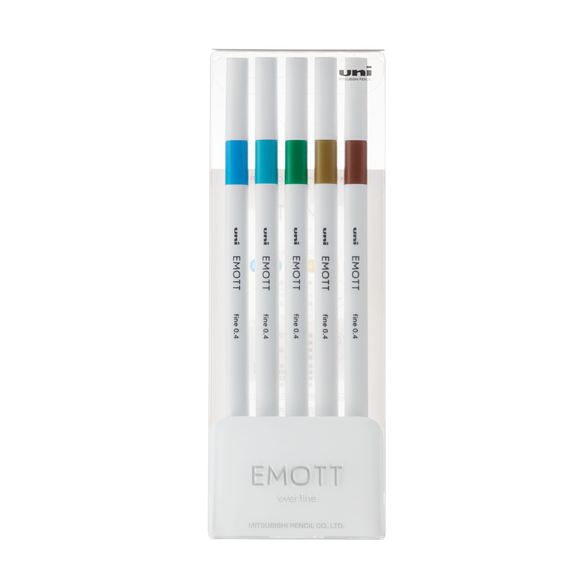 Faber Castell - Set Tiralíneas Uniball Emott Pem-sy N°4 X5 Colores