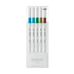 Faber Castell - Set Tiralíneas Uniball Emott Pem-Sy N°4 X5 Colores