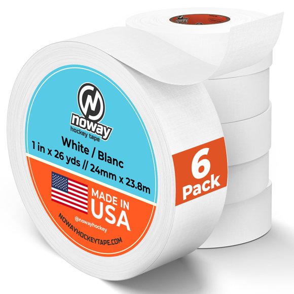 Cinta de Hockey Noway 2,5 cm x 24 m Blanca – Pack de 6