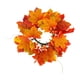 thumbnail image 2 of Corona de Anillo de Vela de Halloween, Corona de Vela de Acción de Gracias, Corona de Anillos de Vela de Otoño para Puerta de Mesa, Fiesta, Decoración Amarillo, 2 of 5