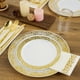 thumbnail image 3 of Platos De Plástico Gold Set 102 Con 51 Platos Para Cena De 26 Cm Y 51 Para Ensalada De 19 Cm, 3 of 8