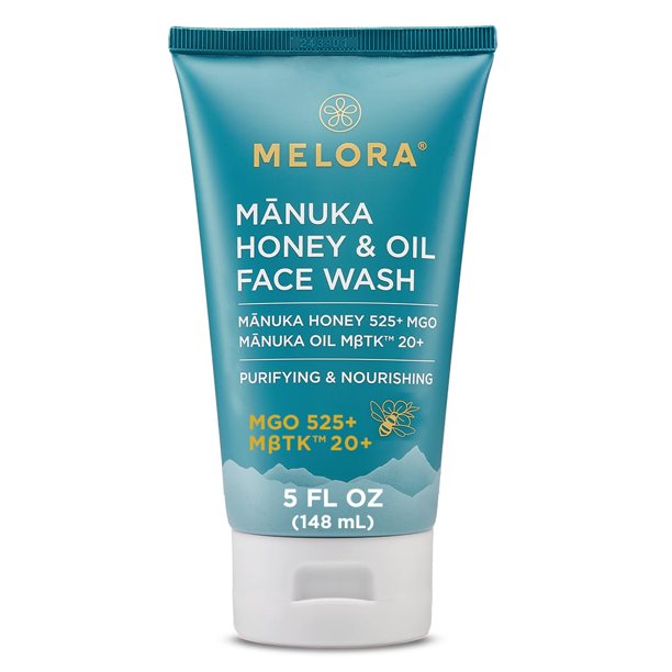 Jabón facial MELORA, miel de manuka, cuidado diario de la piel, 150 ml, para mujeres y hombres