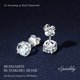 thumbnail image 2 of Aros Velelia de Plata 925 con Corte Redondo Moissanita, 2 of 7