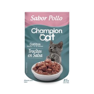 Sachet Champion Cat Gatitos Pollo 12 Un.