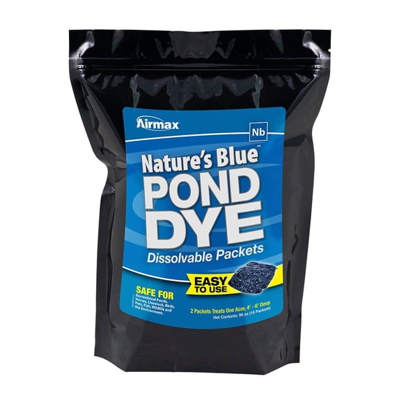 Tintura para estanques Airmax Nature's Blue, 16 sobres solubles