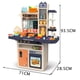 thumbnail image 2 of Juguete Set Cocina 65 Piezas Luz Sonido Azul Infantil 100Cm, 2 of 3