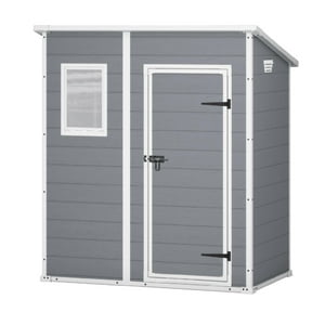 Bodega De Jardín Manor Pent 6X4 Keter - 200X183X111 Cm Gris Oscuro