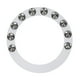 thumbnail image 3 of Anillos Para Platillos De Tambor Montables, 10 Campanas De Una Sola Fila, Anillos Para Platillos DIY, 36cm, Plateado, 3 of 5