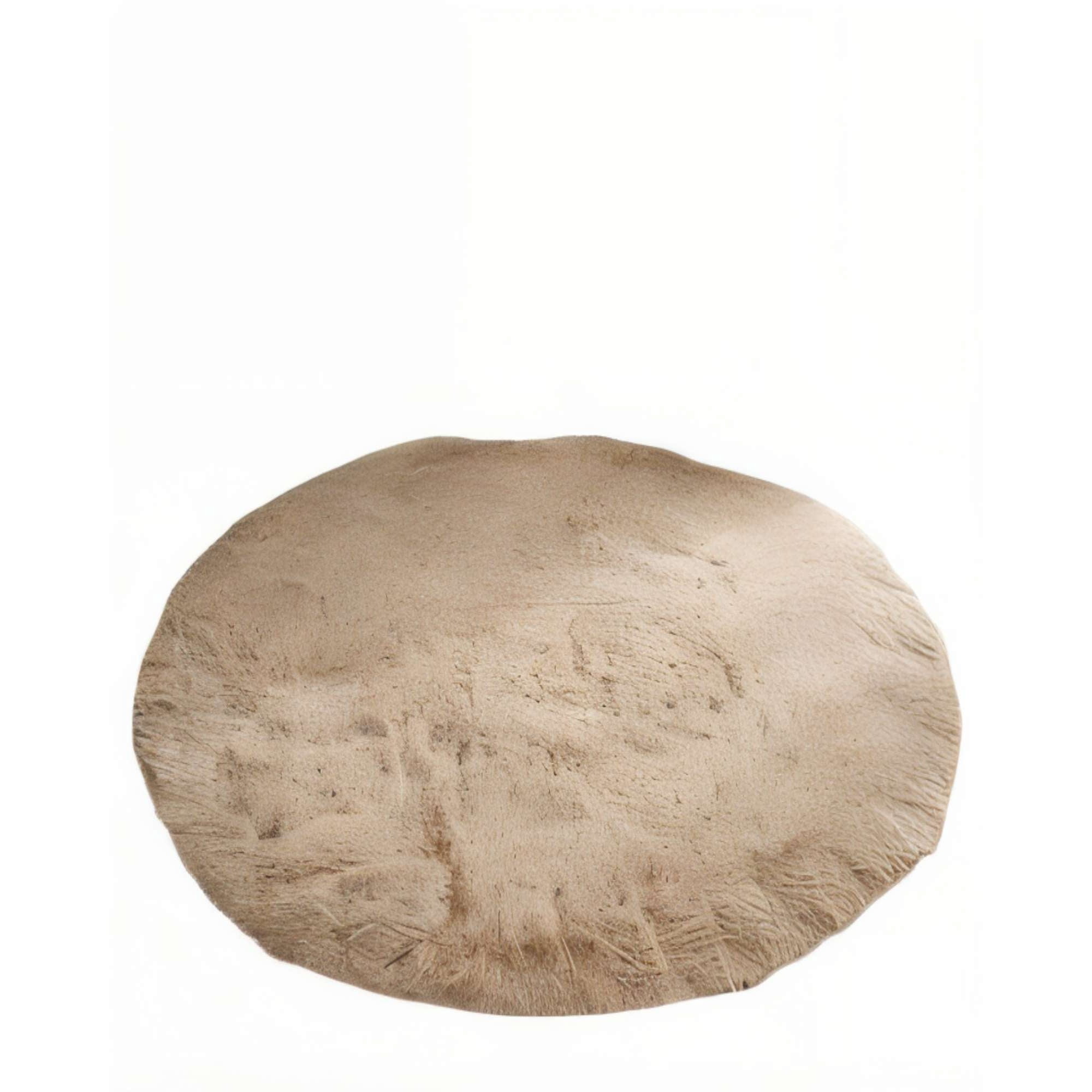 Genérico - Alfombra Redonda 150cm X 150cm Decorativa Color Beige