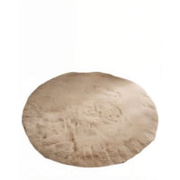 Genérico - Alfombra Redonda 150Cm X 150Cm Decorativa Color Beige