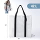 thumbnail image 3 of Bolsa Tote CleverMade Tall Frakta 42L Paquete de 2 Transparente, 3 of 8