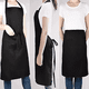 thumbnail image 2 of Delantal Perchera Cocina Anti-Grasa y Anti-Manchas Ajustable Negro, 2 of 3