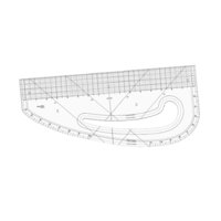Bothyi - Regla De Curva Francesa Transparente, Regla De Costura Métrica Para Sastres, Principiantes Y Diseñadores, 40,64 Cm