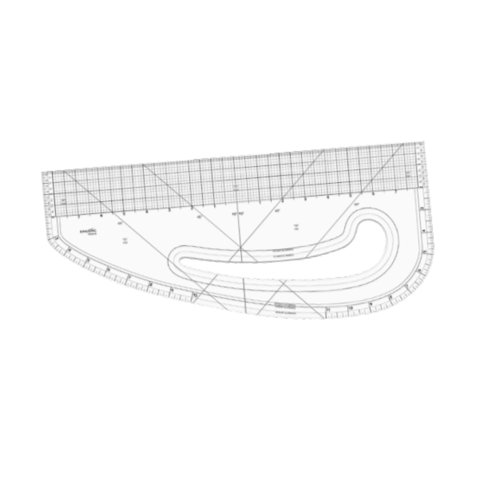 Bothyi - Regla De Curva Francesa Transparente, Regla De Costura Métrica Para Sastres, Principiantes Y Diseñadores, 40,64 Cm