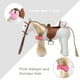 thumbnail image 2 of Peluche HollyHome Pretty con forma de caballo de peluche, 28 cm, blanco, 2 of 3