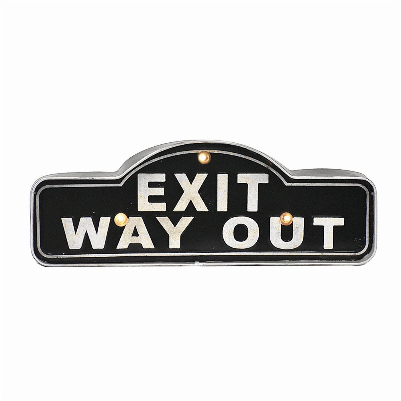Muebles Santa Ana - Letrero Vintage Led Exit Way Out