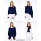 thumbnail image 3 of Abrigo CLAUDIA NICHOLE Poncho de Cachemir Talla Única CruiseBlue, 3 of 3