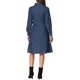 thumbnail image 3 of INSPIRE CHIC Vestido de Mezclilla para Mujeres Regreso a Clases Manga Larga Abotonado Línea A con Cinturón Clásico Vestidos de Jean S Azul Oscuro, 3 of 6