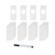 thumbnail image 1 of 28x Ropa Tamaño Armario Estante Divisores Perchas Armario Tienda Armario Divisores Blanco, 1 of 5