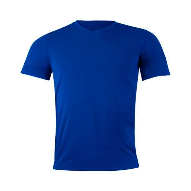 Polera Dry Fit Manga Corta Cuello V Hombre