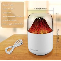 Genérico - Humificador Diseño Volcan Recargable Blanco