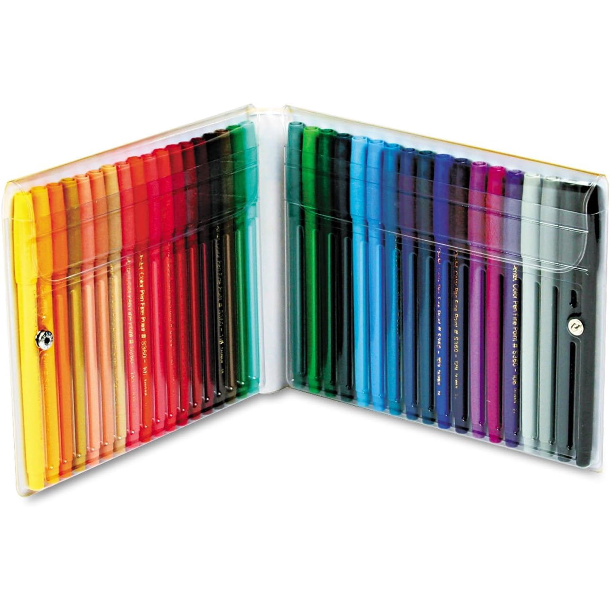 Set De 36 Marcadores De Colores Pentel Arts Con Estuche Reutilizable
