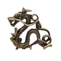 Magideal - Mini Llavero De Dragón Chino De Latón, Colgante, Estatuilla De Feng Shui, Encantador Año Del Dragón 2024, Accesorios De Regalo Para Inauguración De La 4 Cm X 34 Cm