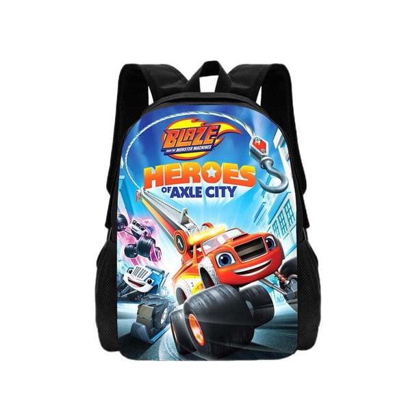 Blaze and Monster Machine Backpack Boys and Girls Pencil Bag Cartoon Printed Book Bag Mochila Children's Best Gift