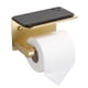 thumbnail image 1 of Portarrollos BGL con repisa para rollo jumbo, dorado cepillado, 1 of 6
