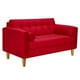 thumbnail image 2 of Sofa Retro 2c Felpa 04 Rojo, 2 of 6