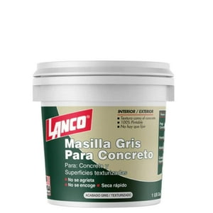 Masilla Para Concreto Gris 1Gl (3.7Lt) Lanco Gris 19