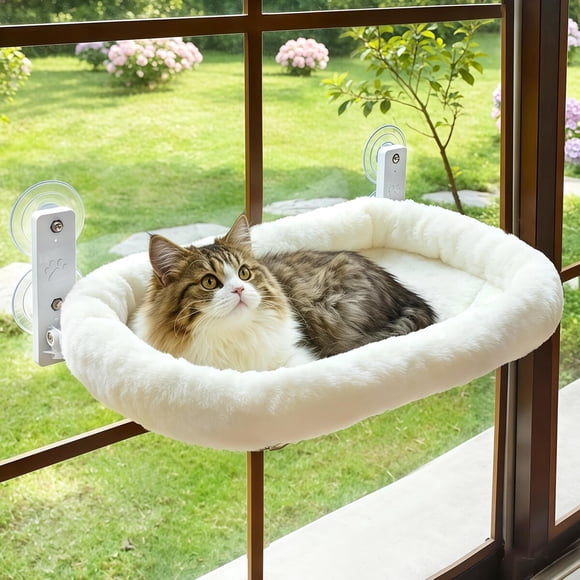 Hamaca de Ventana para Gatos AMOSIJOY CWPLGREY, 23.3 in, 40 lb