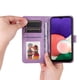 thumbnail image 2 of Funda tipo cartera FOXDOCK para Samsung Galaxy A22 5G , diseño girasol en relieve, cuero PU, cierre magnético, soporte y tarjetero, 2 of 5